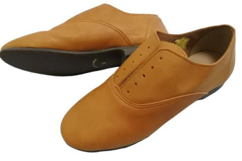 【momo MO-4 ブラウン】スニーカー風靴紐なし柔らか本革スリッポンシューズ